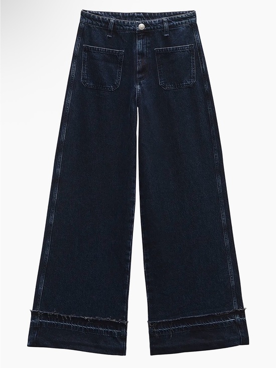 rag & bone Denim - rag & bone Marina Denim Mid-Rise Wide-Leg Jeans